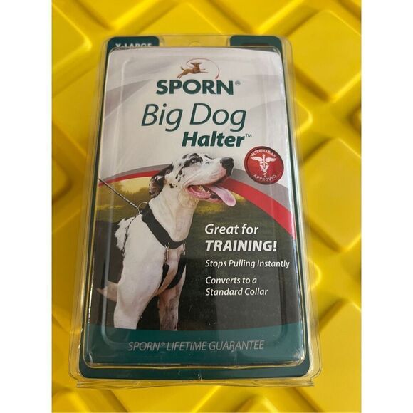 Sporn Big Dog Halter Black Size X-Large Neck 24-33 in. NEW Opened Package - Picture 2 of 6